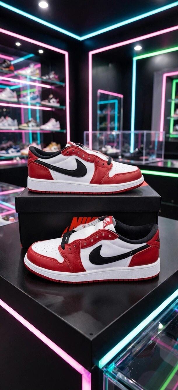 Size 7Y - 8.5W- Jordan 1 Low OG Varsity Red HQ6999-600 GS NEW